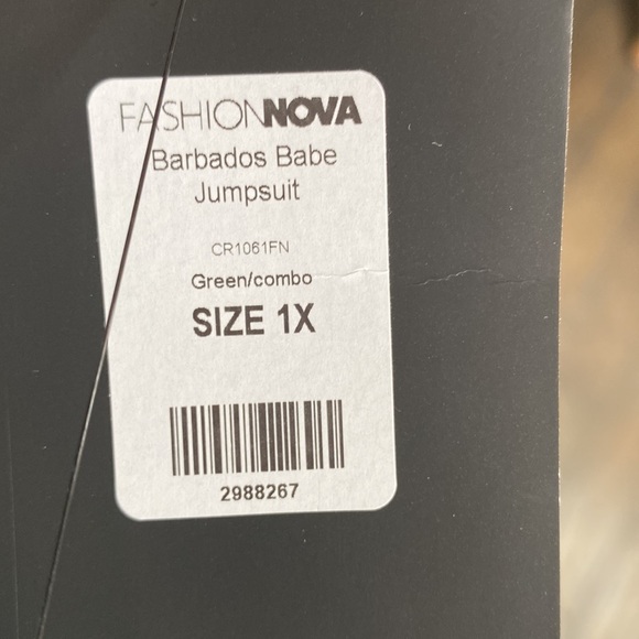 NWT Fashion Nova Barbados Babe jumpsuit 1x - Picture 6 of 6